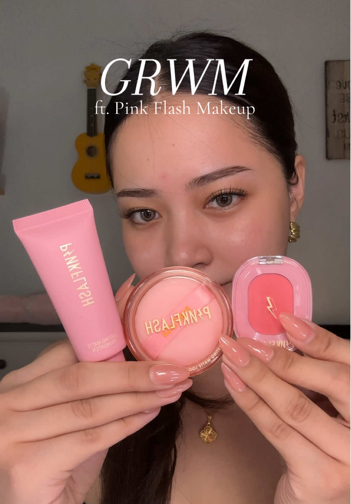 3pcs. Makeup for only ₱200? Yes Pls! This is surprisingly good 💖 @PINKFLASH.PH  #grwm #BeautyTok #makeuprecomendation #afforablemakeup 