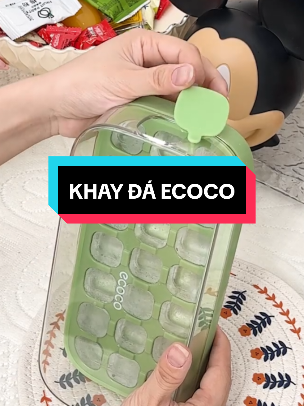 ✨Khay đá tủ lạnh thông minh ECOCO 2 và 3 ngăn, xả đá sau 1 lần nhấn, nhựa PP cao cấp an toàn sức khỏe✨ #khayda #khaydasilicon #khaydathongminh #ecoco