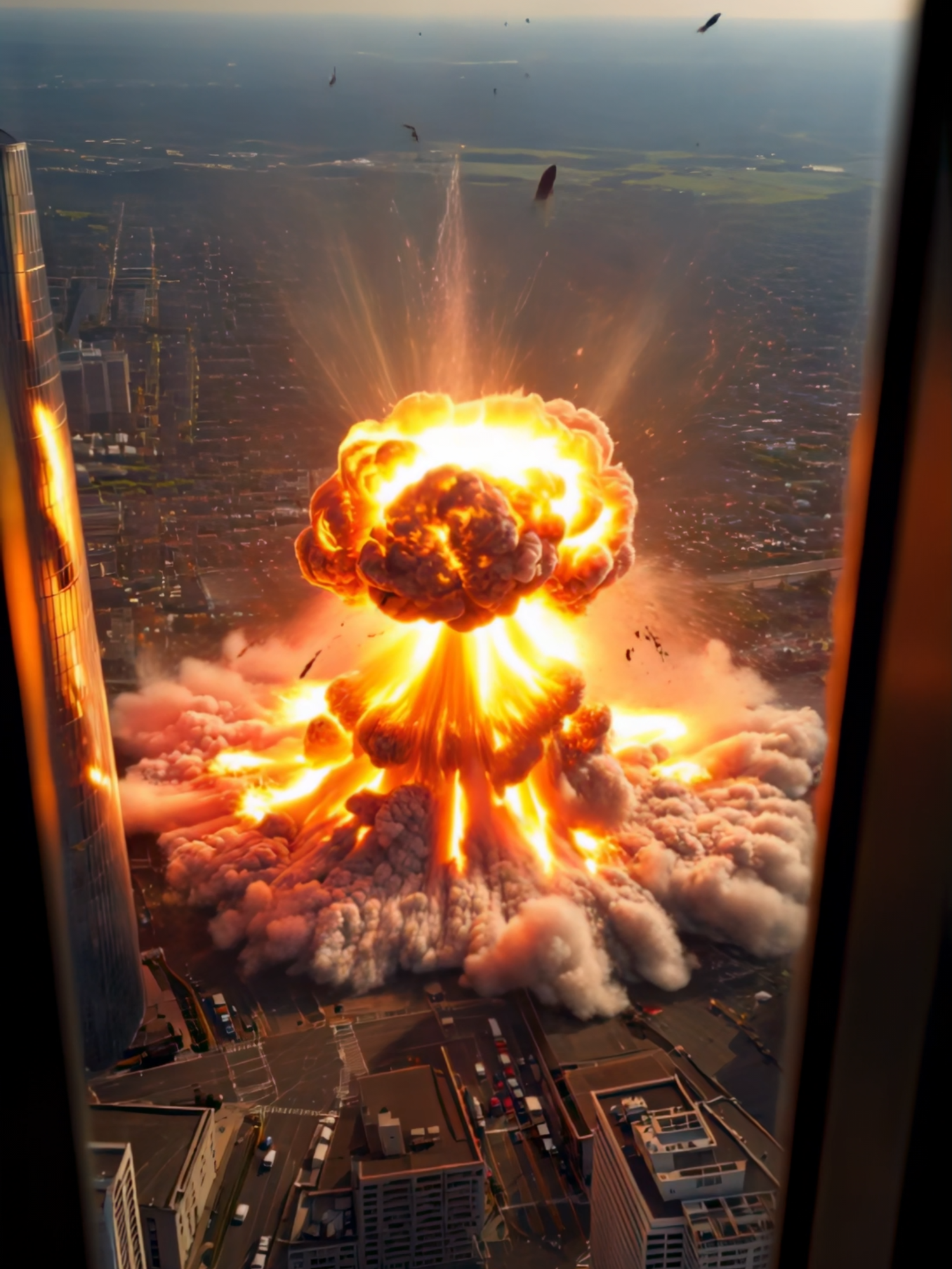 Experimental Laser Unleashed: Total Destruction! #pourtoi#viralvideos#Visuals#pov#aiart#TrendingNow #viralshorts #PowerfulMoments #movie #digitalartist #midjourney  An experimental laser fires straight from the sky, unleashing unstoppable power and causing a massive explosion on the ground. Witness the intense destruction in this AI-generated cinematic sequence! If you enjoyed the video, don't forget to like, comment, and subscribe for more epic content!