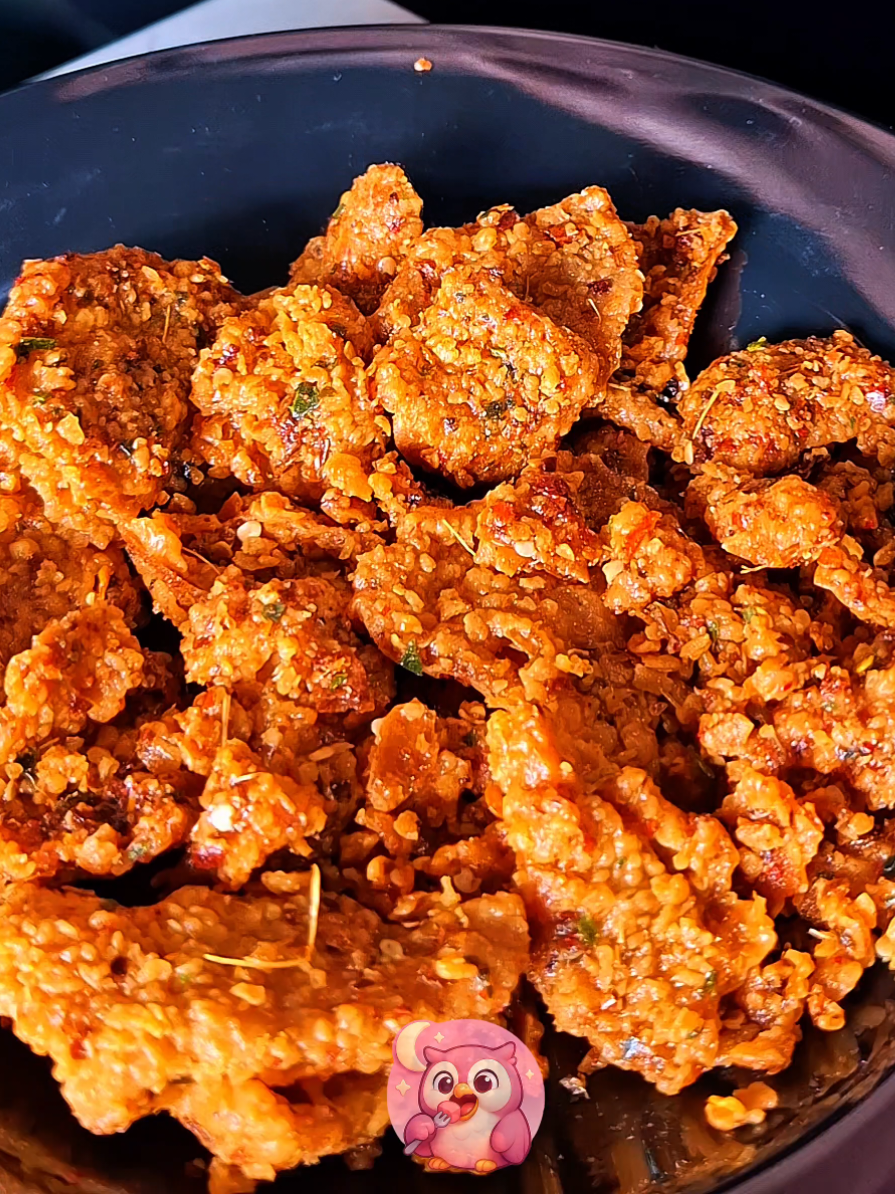 ASMR kulit crispy extra pedas enak bgt!!! #kulitcrispy #mukbang #mukbangasmr #fyp #nocturbang 