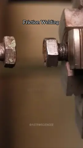Friction welding 🤩🔥 . . . . #physics #physique #physicsexperiment #space #viral #fyp #Science #astrosciencee #universe #فيزياء 