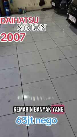 ready citycar  daihatsu SIRION m manual 2007 plat A off2x body mulus kinclong blm pernah insiden interior rapi bersih pw,ps,ac dingin mesin halus kering harga 63jt nego wa/tlp.085725504090 #jualmobil #daihatsu #sirion #citycar #jualbelimobil #mobilbekas #jualbelimobilsolo #mobilmurah #viral #solo #surakarta #karanganyar #fyppppppppppppppppppppppp #fypage #fypシ゚ 