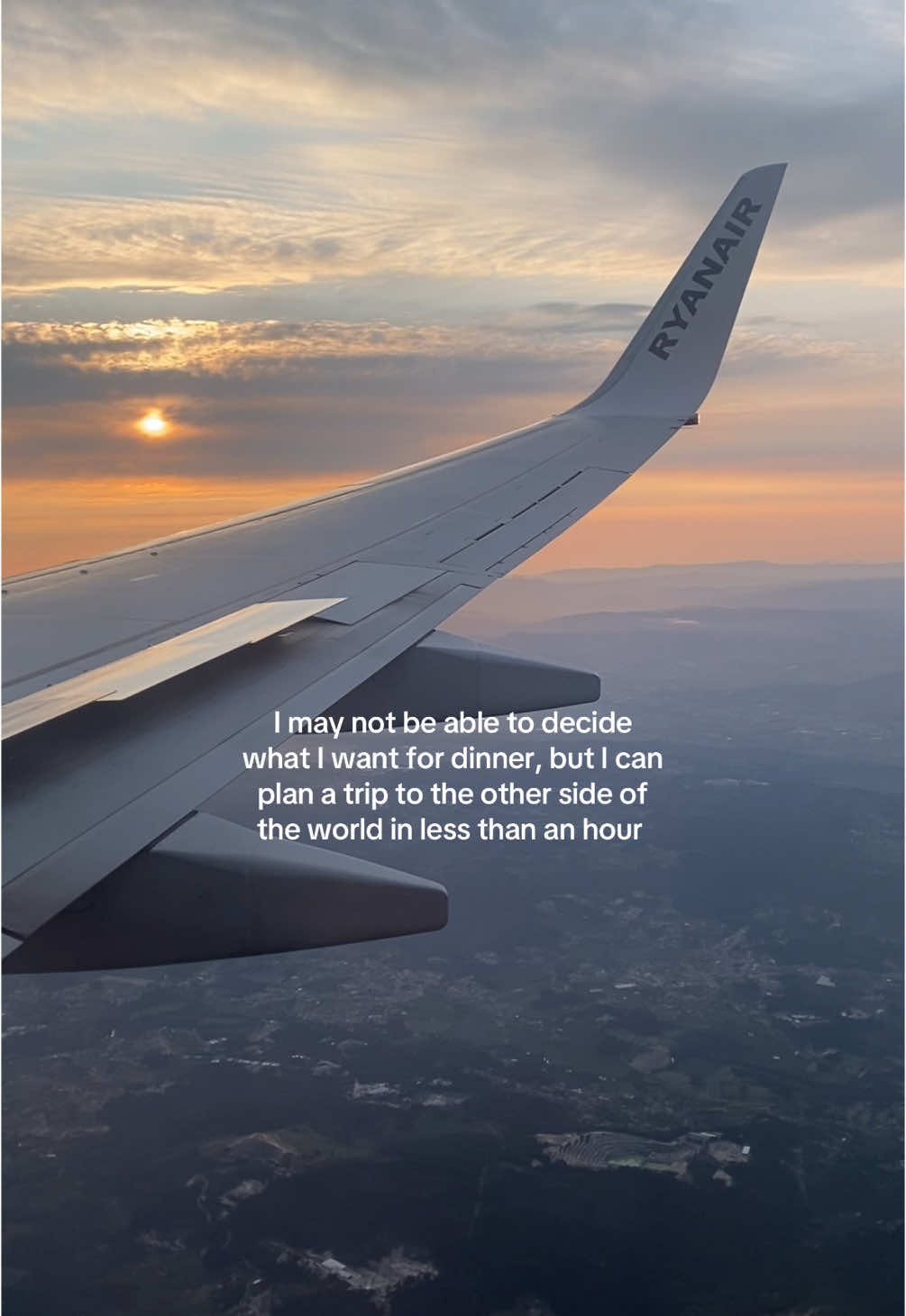 my superpower ✨ #traveltok #travelplans #exploringtheworld #adventureseeker #traveltheworld #traveltrend #travelcreator #planeview #exploretheworld #sunsetview 