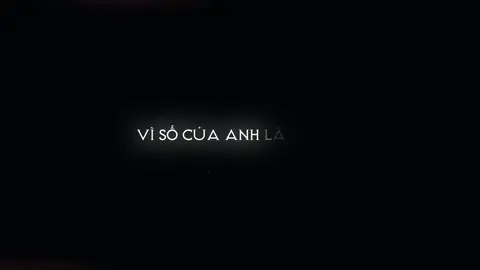 ”vì số của anh là số đen..“