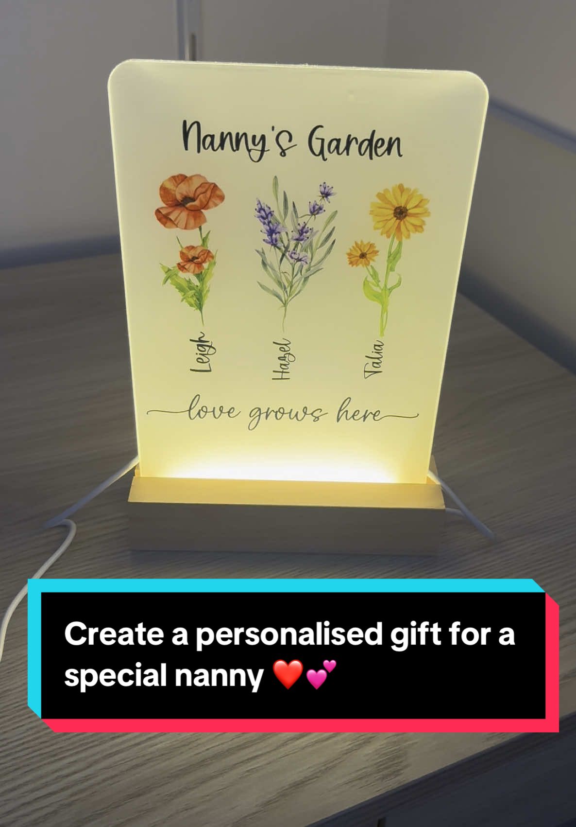 Create a personalised gift for a special nanny ❤️💕 #personalisedgifts #personalisednanny #giftsfornan #giftsfornanna #giftsforgrandma #fyp 
