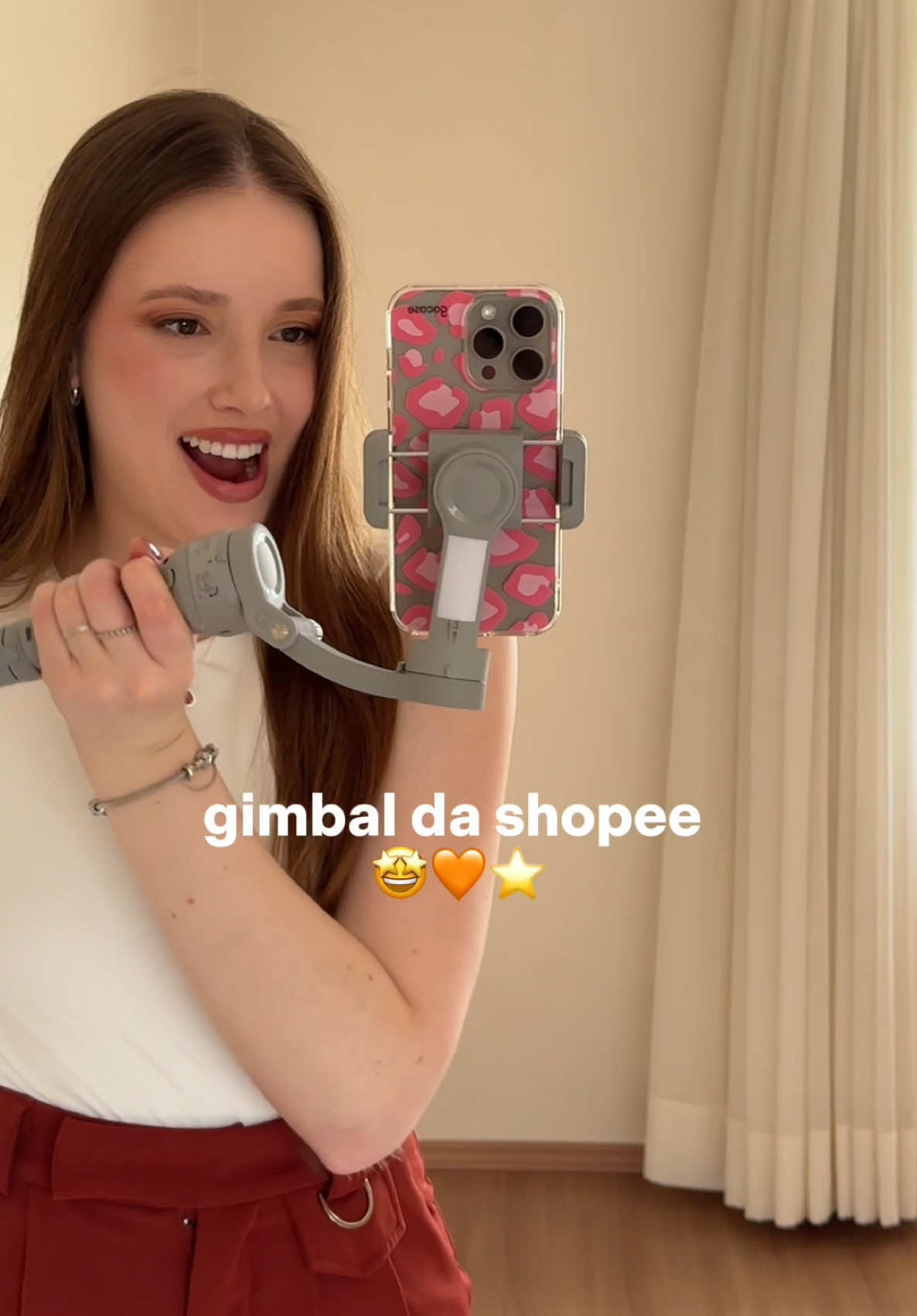 Comprei um gimball na shopee e me surpreendi 🤩🧡 Link: https://s.shopee.com.br/5KyrekpMTZ #gimbal #estabilizador #shopee 