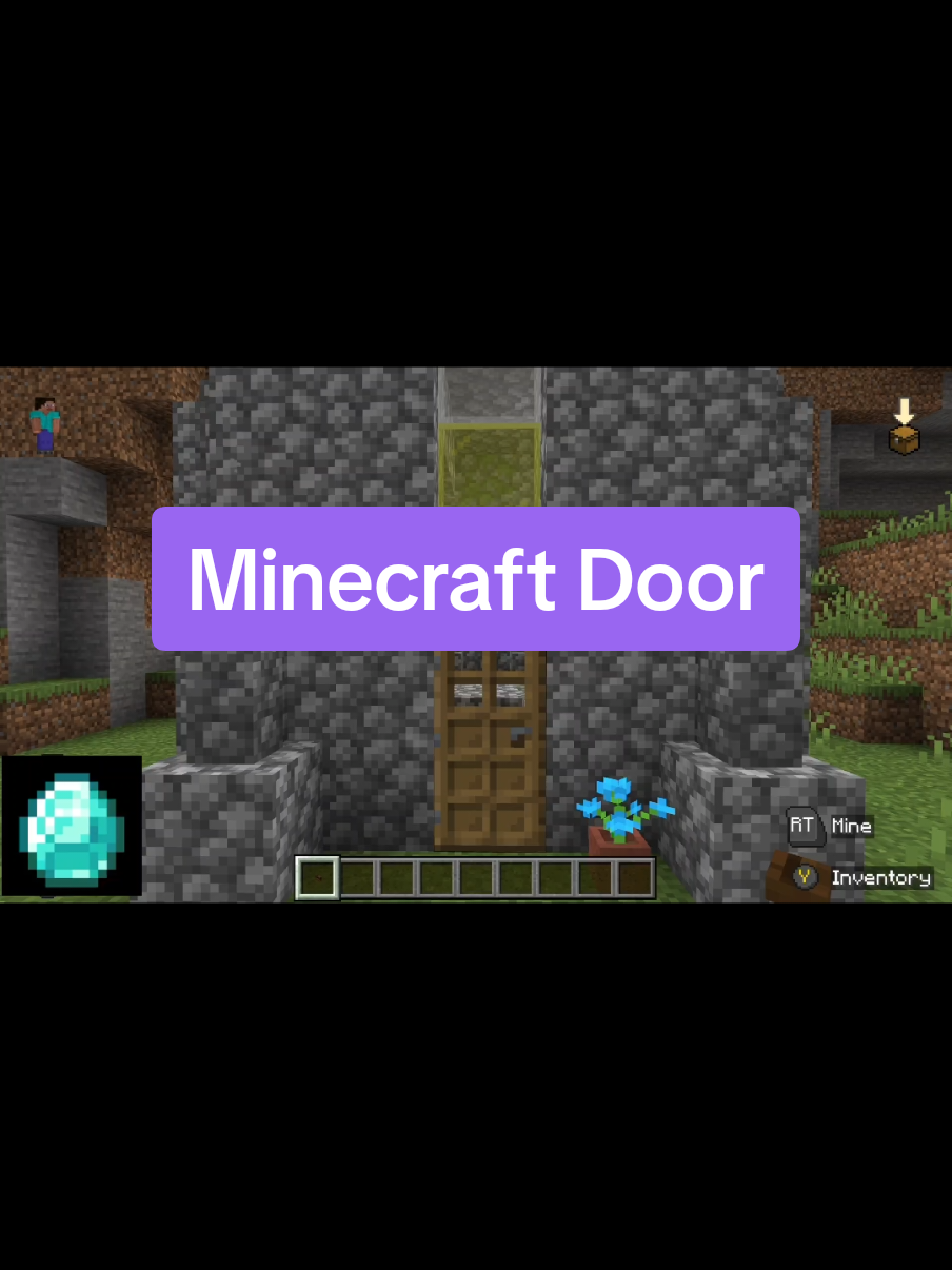 button pressure plate door#minecrafttutorial #minecraftbuild #minecrafter #minecraftbuilding 