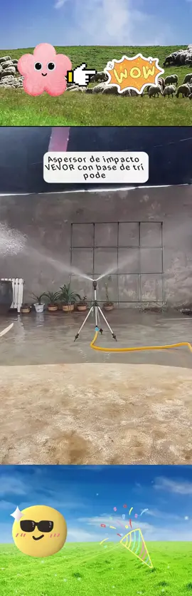 VEVOR Impact Sprinkler on Tripod Base, Heavy Duty Tripod Sprinklers with Brass Head & 3/4