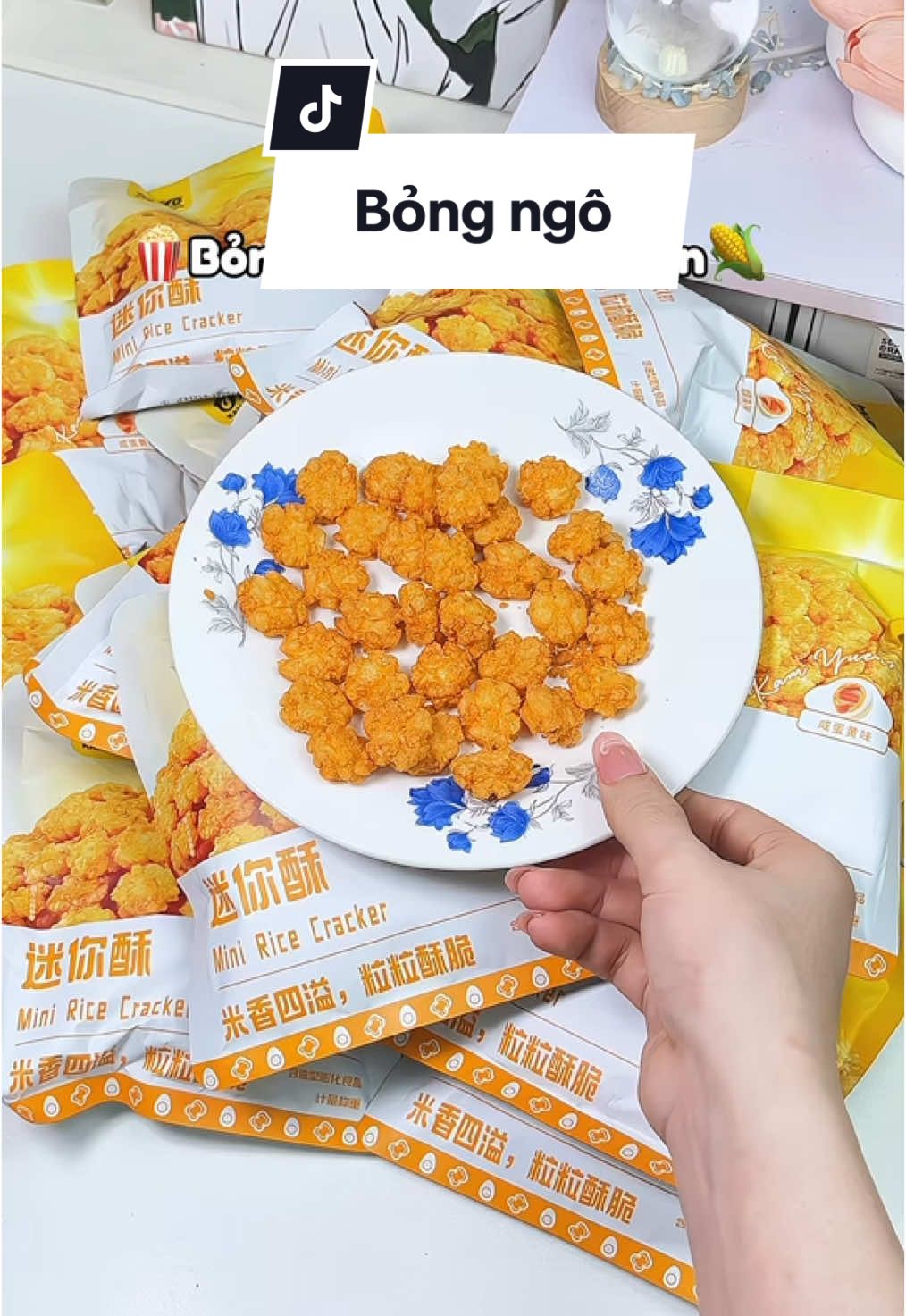 Bỏng ngô mini vị trứng muối này nè, dân văn phòng ăn vặt là mê tít #anvat #anngon #anvatngon #gocnhohazy #xuhuong #viral