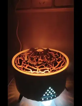 Simulation Flame Mountain Aromatherapy Machine Smoke Ring Humidifier