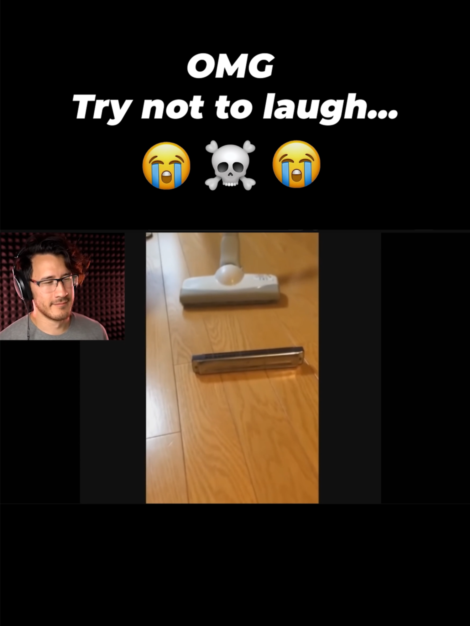 VACUUM MEETS HARMONICA… MARKIPLIER WAS FINISHED 😂💀 #markiplier #TryNotToLaugh #Reaction #FunnyShorts #InstantRegret #ComedyGold #LaughChallenge #FYP #ForYouPage #trendingvideo