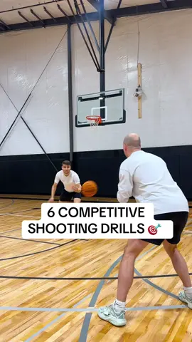 6 competitive shooting drills you can do with a partner 🎯  #basketball #basketballtraining #basketballdrills 