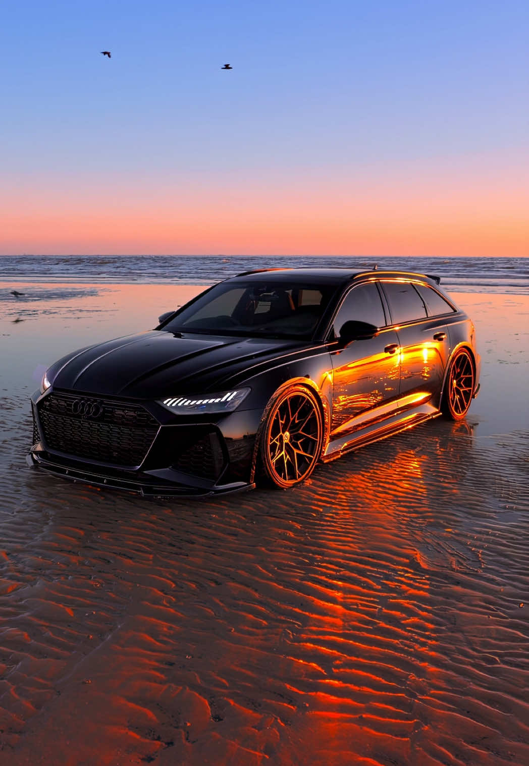 🌅🌊🖤 #audi #rs6 #cars #foryou #fyp #carsoftiktok #cartok 