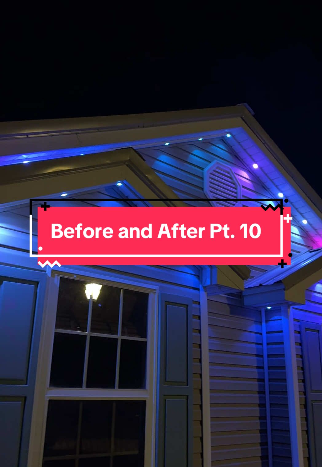 Clean Track install in North Charleston 🔥 this one was fun 😎 #goveelights #govee #permanentlights #securitylight #holidaylights #christmaslights 