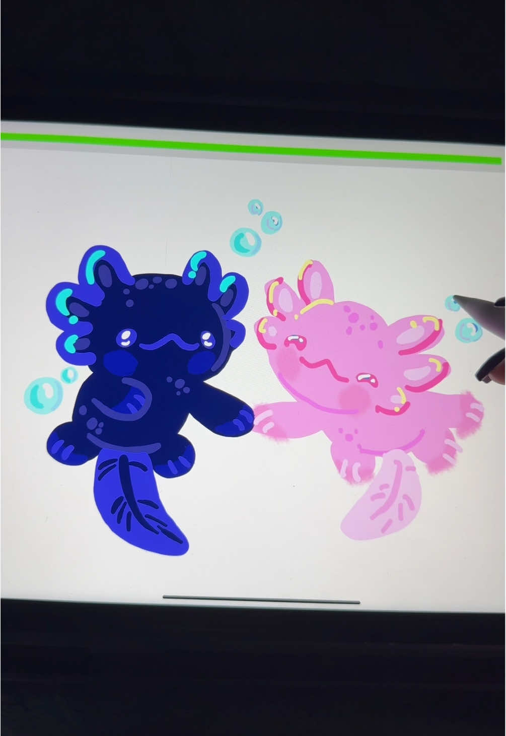 Drawing with a random person 💀 #artchallenge #game #games #ipad #draw