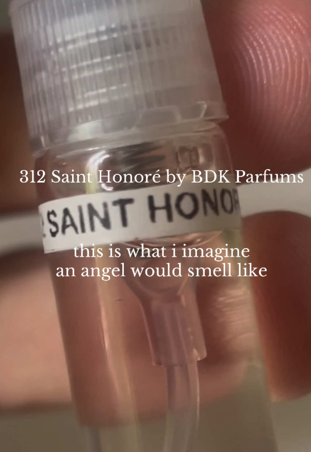 today i sampled 312 Saint Honore by @BDK Parfums  #perfume #niche #nicheperfume #cleangirl #aesthetic #angel #perfumetiktok #fragrance #nichefragrance #scentoftheday 