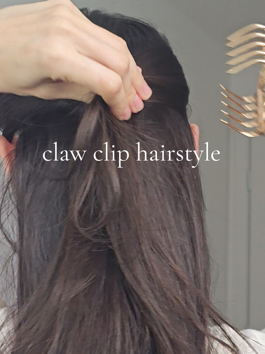 save this claw clip hairstyle to try tomorrow  #hairhacks #clawclip #hairstyleideas #hairinspo #easypeasy #hairtok #messybun #grwm #hairtutorial