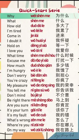 Quick-Start Series in Chinese #Chinese #mandarin #college #LearnOnTikTok #学中文 #study #student #studychinese #learnchinese #chineseteacher #fypシ 