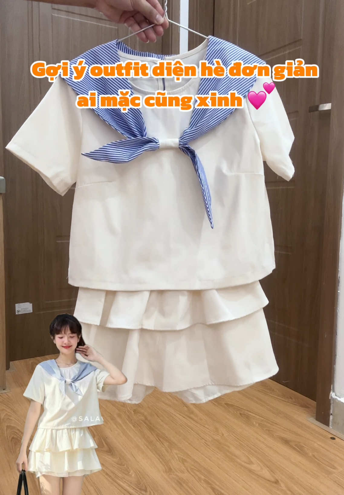 Gợi ý oufit diện hè đơn giản nhưng ai mặc cũng cực xinh ạ #xuhuong #OOTD #setquanao #setquanaonu 