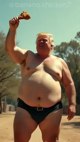 part8: dancing trump with song chicken wings 😂😂😂😂   #ai #chickenwing #chickenwingchickenwing 