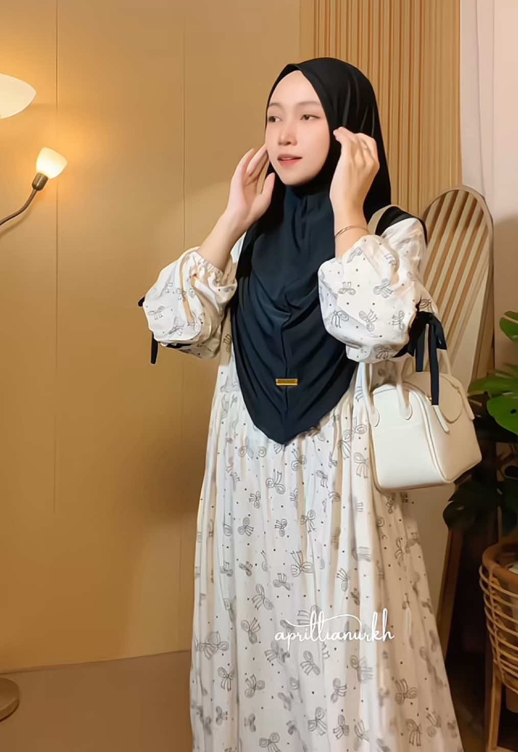 Motif pita pita cantik banget, simple #fypシ゚viral #outfitideas #dressrayon #dresssethijab #gamiskekinian 