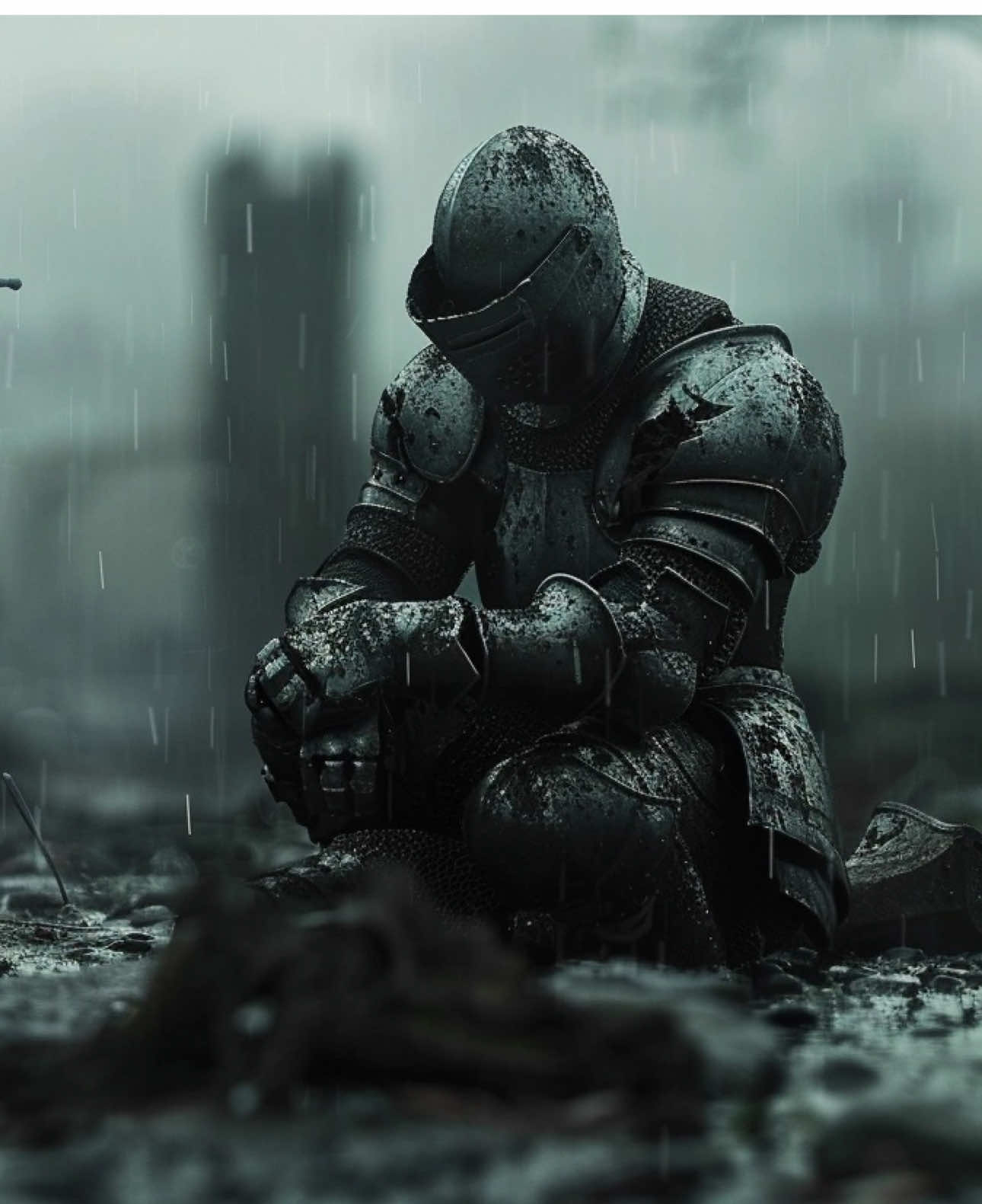 The Broken Knight #medievaltiktok #knight #darkfantasy #ai #fyp 