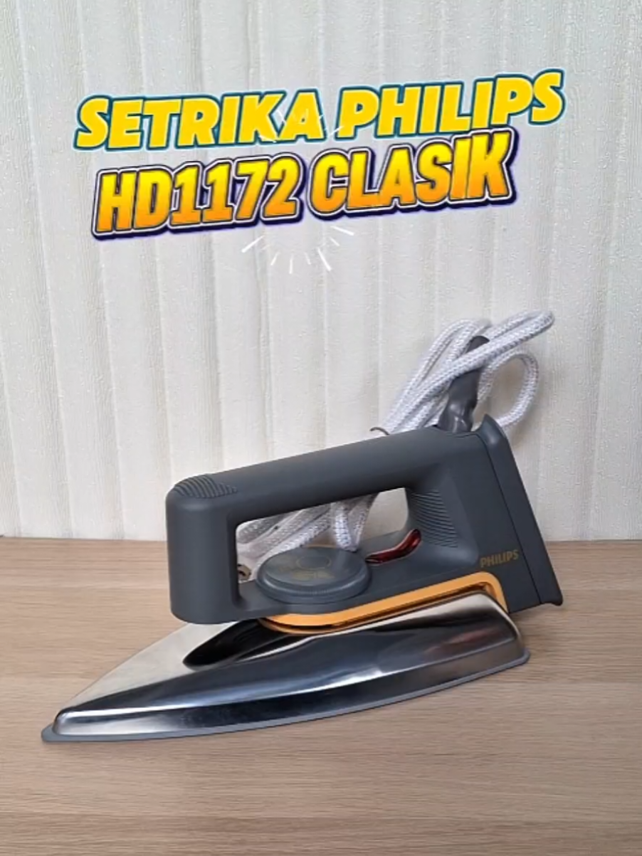 Udah beli yang pasti-pasti aja. kaya Setrika Philips HD1172 ini..🤩🤑 #setrika #setrikaphilips #philipssetrika #philipshomeappliance #antilengket #hd1172 