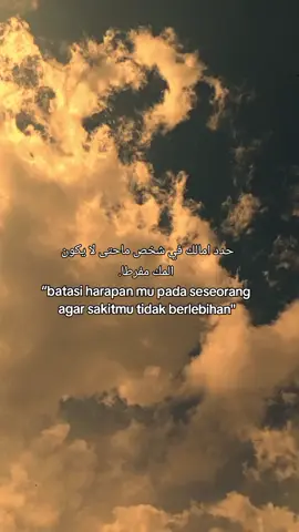 حدد امالك في شخص ماحتى لا يكون المك مفرطا. “batasi harapan mu pada seseorang, agar sakitmu tidak berlebihan, #arabicsong #quotes #katakatasad 