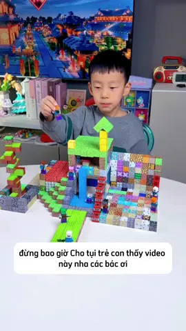Khối xếp hình Minecraft sáng tạo cho bé##Minecraft##xephinhnamcham##cohoaidochoi