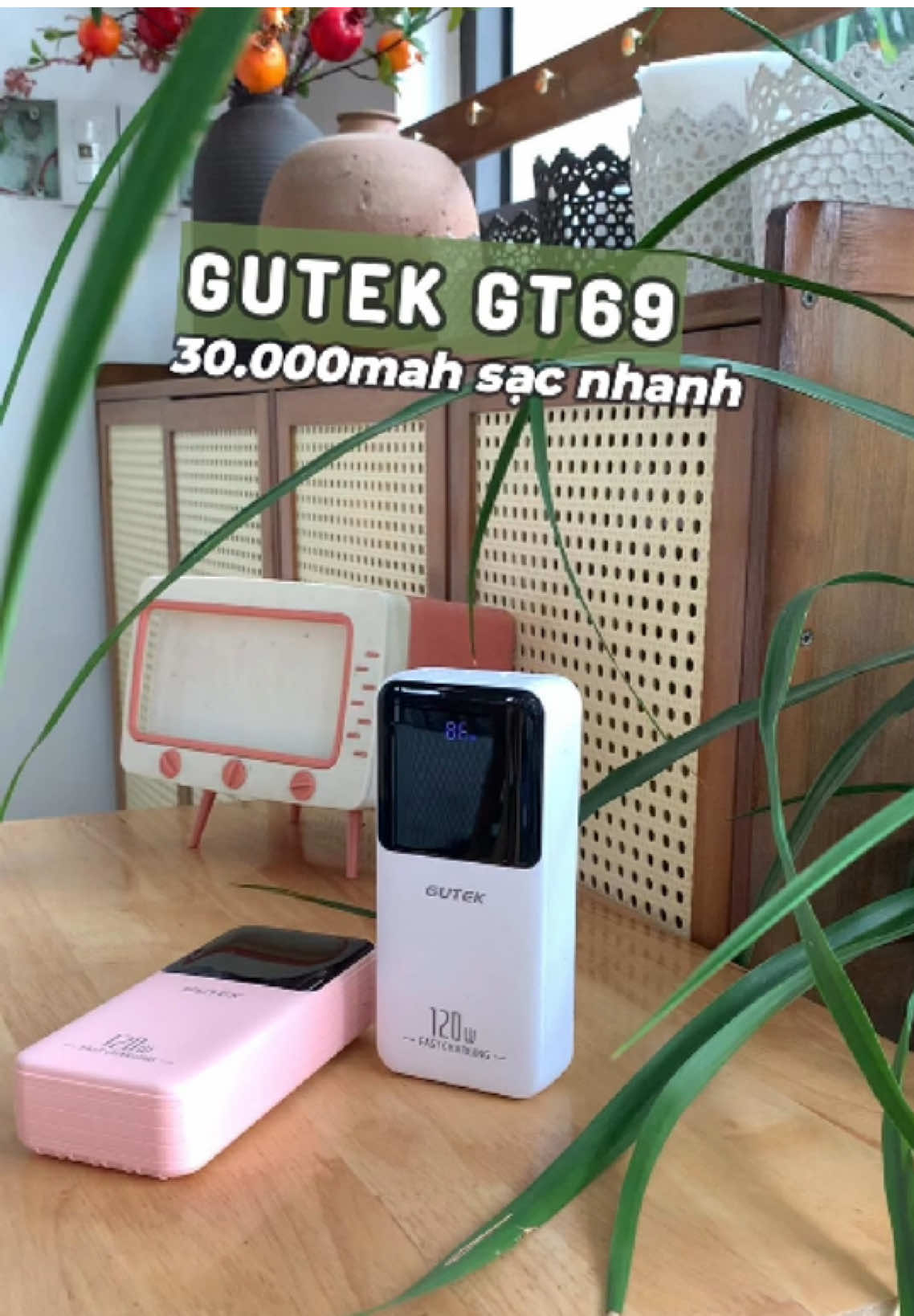 Sạc dự phòng Gutek G69 dung lượng 30.000mah#sacduphong #review #phukiendienthoai 