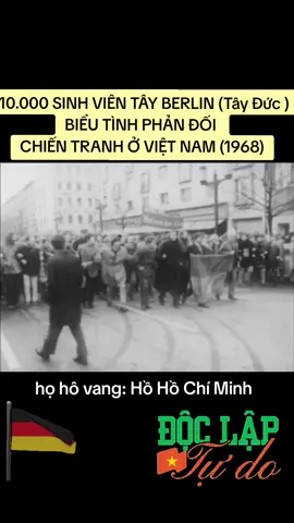 KHOẢNG 10.000 SINH VIÊN BIỂU TÌNH CHỐNG CHIẾN TRANH Ở VIỆT NAM ĐÃ XUỐNG ĐƯỜNG 1968 #giaiphongmiennam #thongnhatdatnuoc #giaiphongmiennam3041975 #vietnam #vietnamwar #germany 