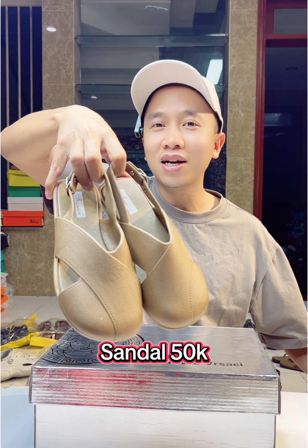 Mẫu mới màu quá là sang chảnh giá có 50k thôi ạ #manhgiay #manhbangiay #depnu #depthoitrang #sandal 