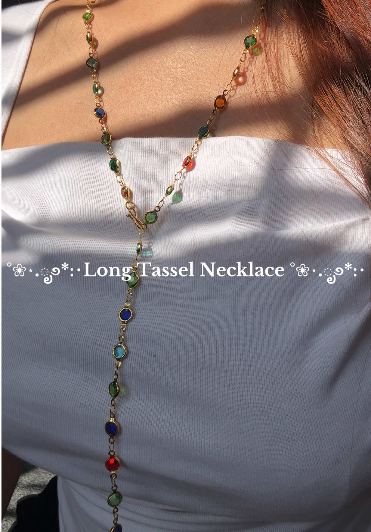Trending Long Tassel necklace available now!💖      Dm us on instagram for order #MonroeCollection #trendingnecklace #tasselnecklace #TrendininNepal #jewelryforyou #baddievibes #giftnecklace #TikTokShop #TiktokNepal #Explore #Fashion #Style #trending #goviral #viral #fyp 