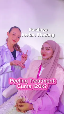Cuma modal 120k udh bisa peeling Treatment, ya ini ni si pink ini juaranya😍 @L'Oreal Paris Indonesia #PeelLikeAPro #LorealParisID #Skin #PeelingTreatment 