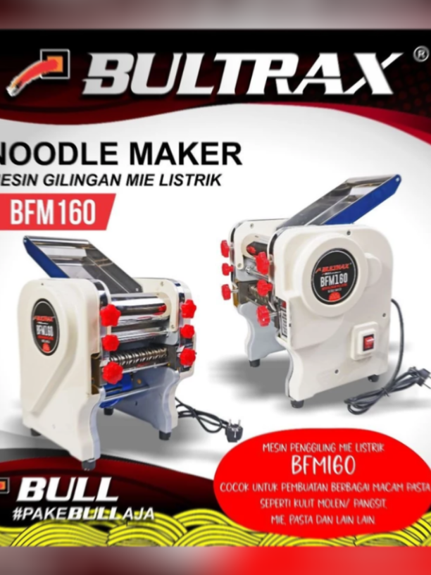 Mesin penggiling mie bulltrax terlaris  #mesingilinganmie #mesincetakmie 