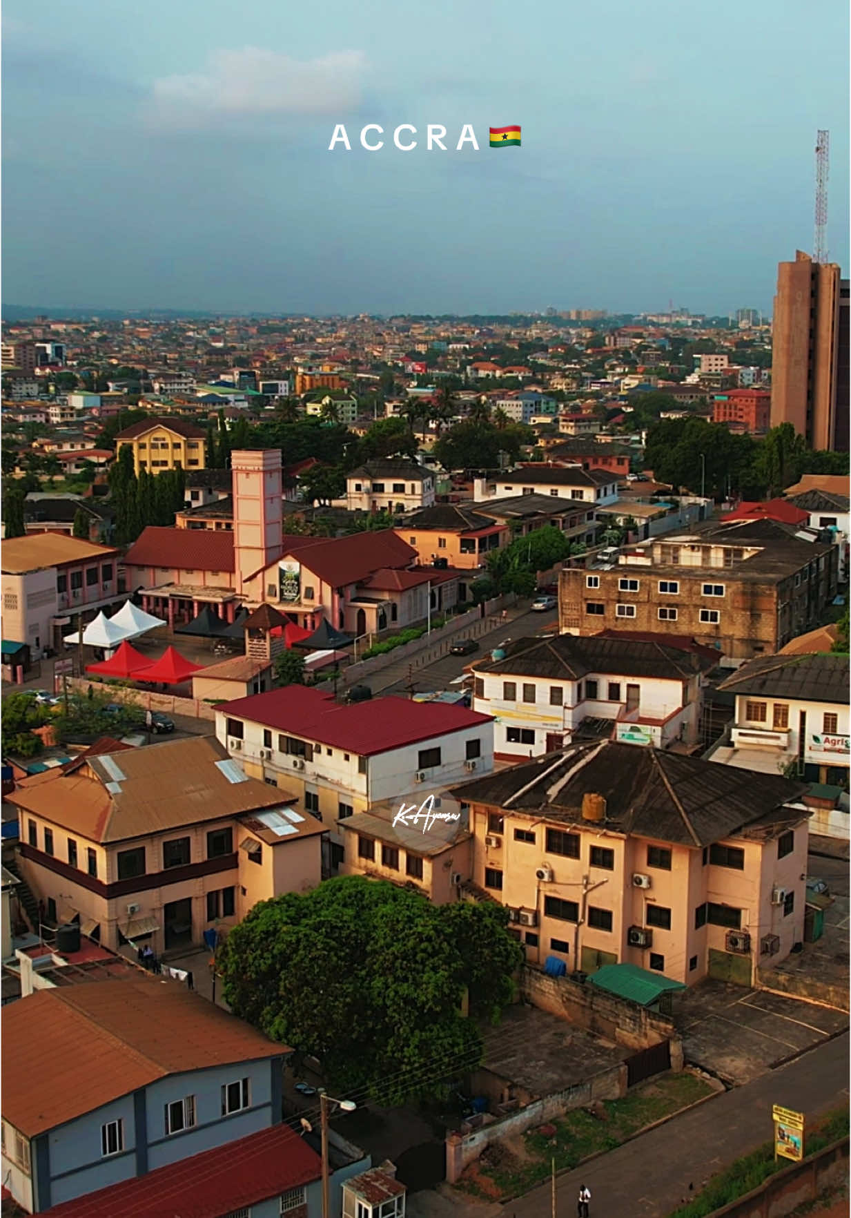Not just buildings. Not just views. Accra is home. For those still searching, this is what home looks like.  #accra #accraghana #accrawedey #ghana #visitghana #city #Home #dronevideos 