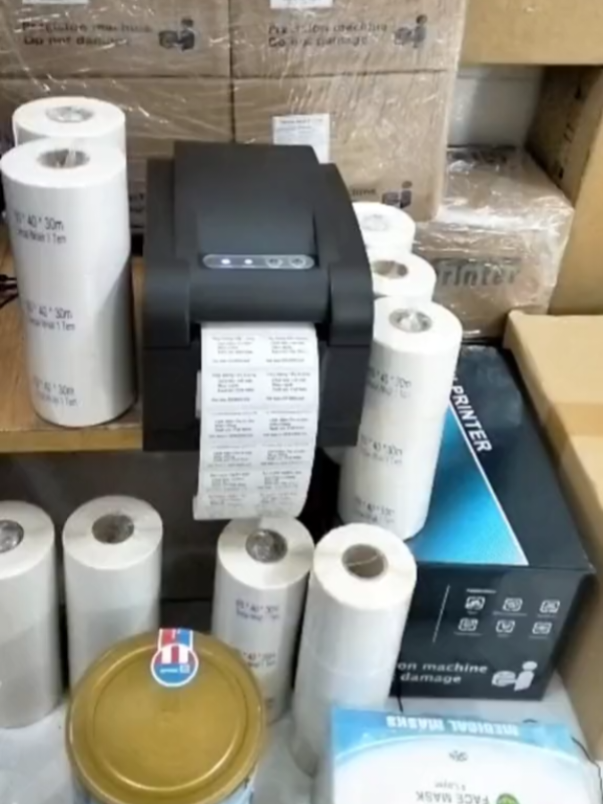 thay cuộn giấy in tem decal nhiệt đúng chiều dùng cho máy in Xprinter 350B #mayintem #xprinter350b #xuhuong 