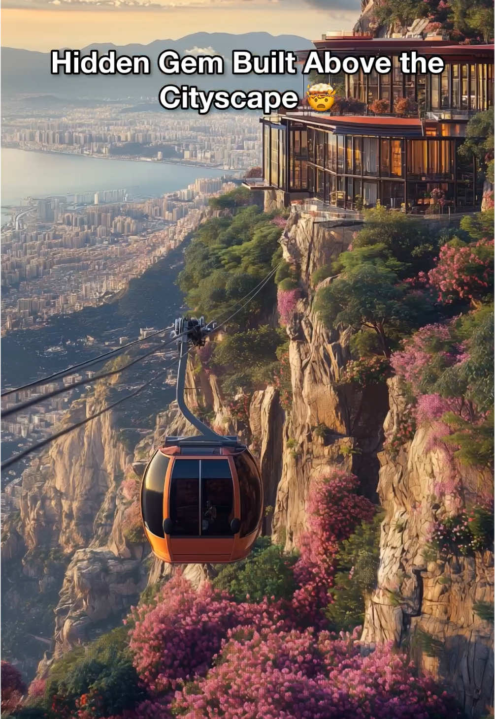 Cliffside Masterpiece Above the Cityscape . . . . . . #cliffside #cityescape #luxurydesigns #luxuryretreat 