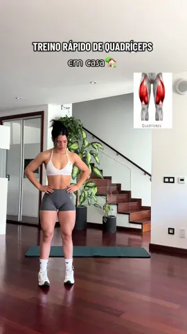 Treininho rápido em casa de quadríceps🏋🏻‍♀️ . . . . . . . . #gym #treinoemcasa #quadriceps #treino #gymmotivation #GymTok #treinodequadriceps #dicas #treinofeminino 