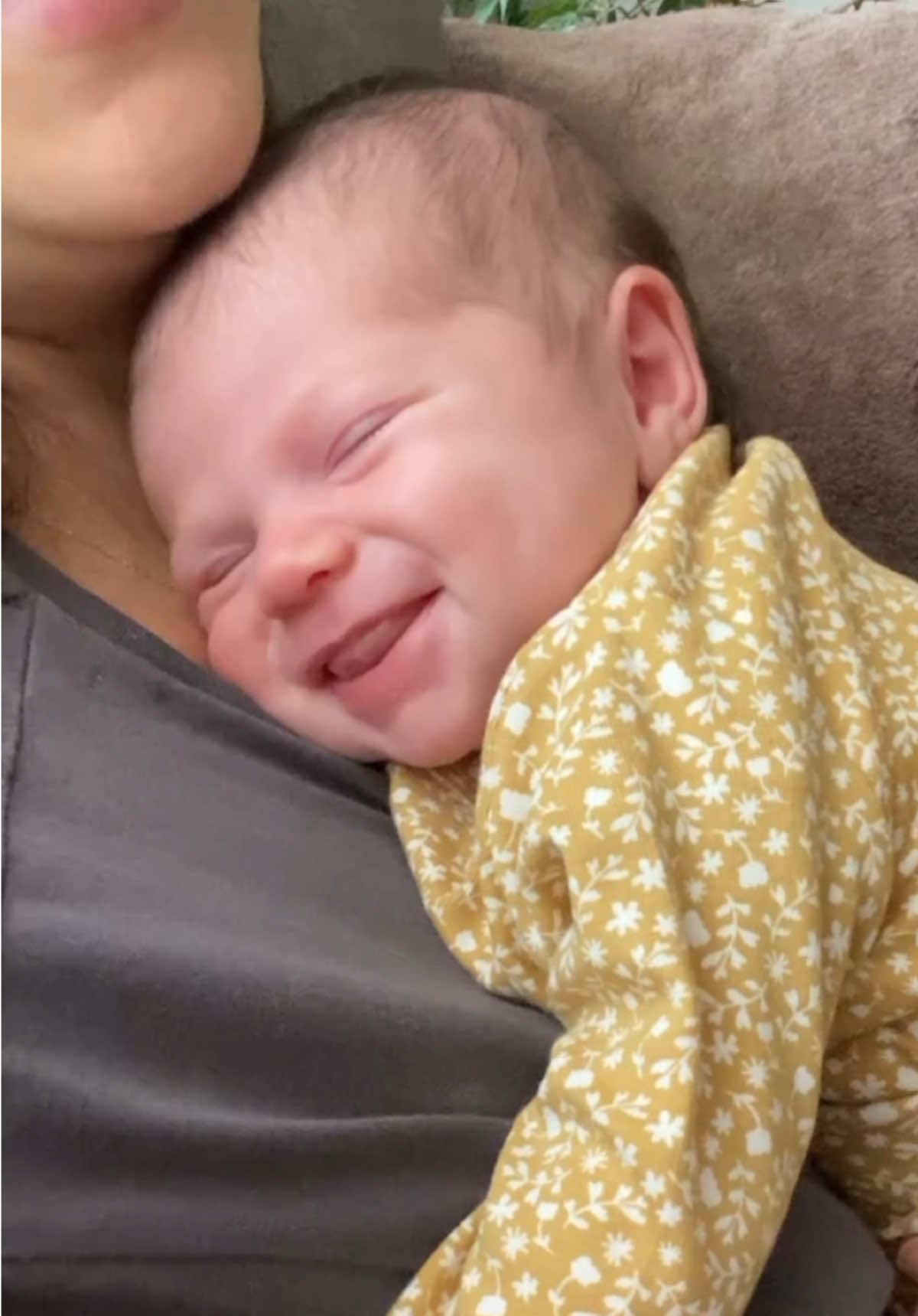 I wonder what they dream about 🥹🥰 #newbornbaby #baby #cute 