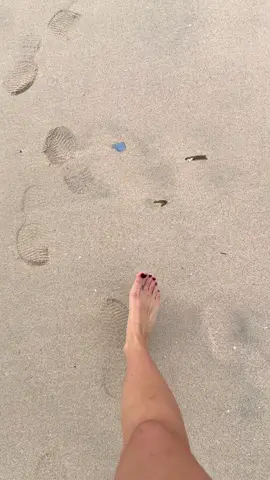 Walking on the sand 