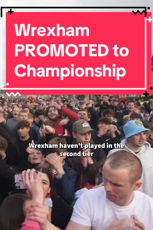 Wrexham have done it! A win over Charlton sees Phil Parkinson’s promoted back to championship for the first time in over 40 years. #Wales #walesonline #wrexham #wrexhamafc #ryanreynolds #welcometowrexham 