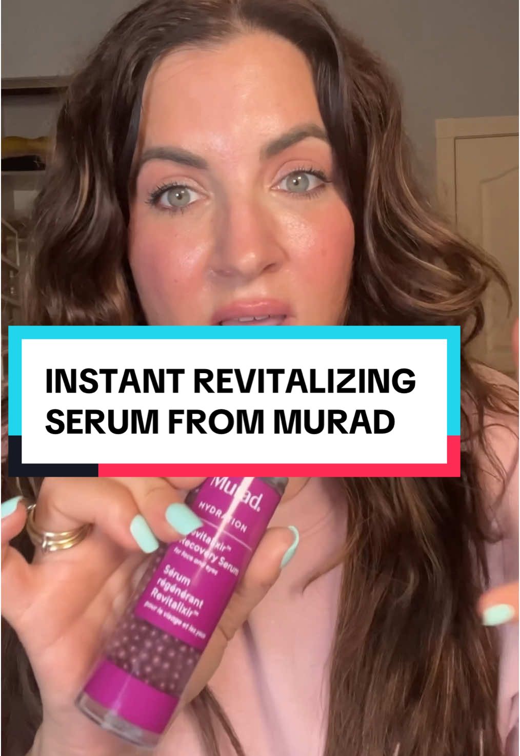 A little goes a long way. Love how this is a face and eye serum. Great at hydrating and getting my skin to look fresh and awake! @Murad Skincare #murad #muradskincare #muradgiftedme #muradrevitalixir #tiktokshopmothersday #viralskincare Revitalixir Recovery Serum Murad 