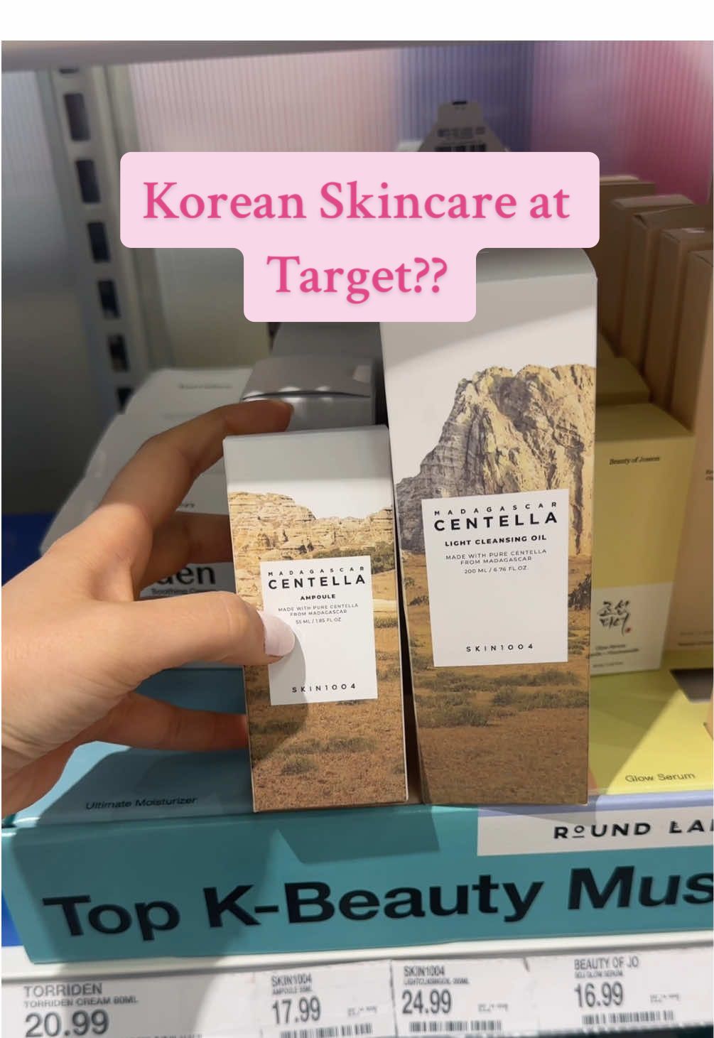 Well this is going to make it sooooo much easier to shop!! I love seeing Korean brands in store!  #koreanskincare #kbeauty #centella #skin1004 #beautyofjoseon #targetskincare #affordableskincare #acnesafeskincare #barrierhealth   @SKIN1004 US @Beauty of Joseon US @target 