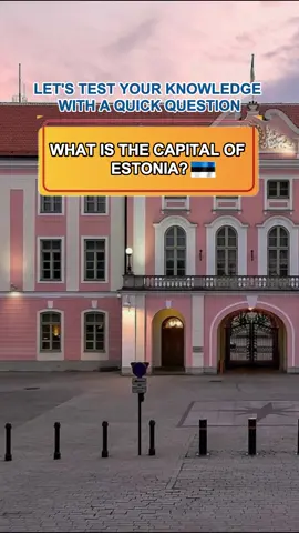 It’s quiz time! Do you know what is the capital of Estonia? Leave your guess below before scrolling! 👇🌍 . . . #Estonia #ExploreEstonia #DidYouKnow #GeographyQuiz #BrainFacts #TriviaTime
