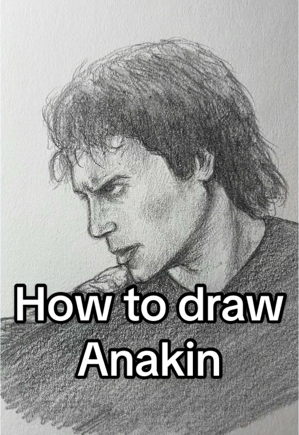 How to draw Anakin Skywalker! Who should I draw next? #art #artistsoftiktok #starwarstiktok #revengeofthesith #anakinskywalker #drawing #tutorials #anakin  how to draw anakin skywalker art drawing tutorial