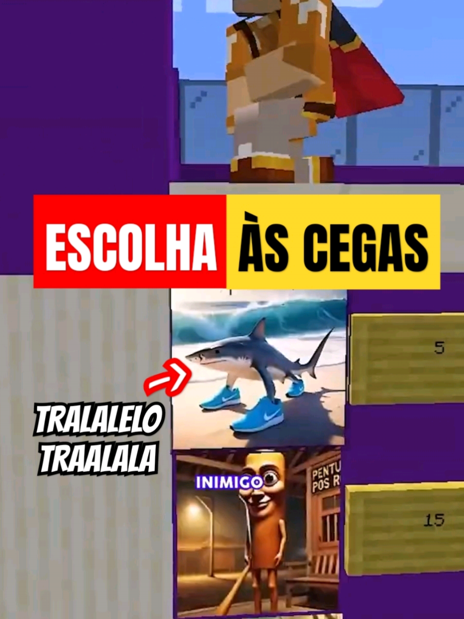 Escolha às Cegas! - 12 #matoshi #minecraftmemes #minigames #Minecraft 