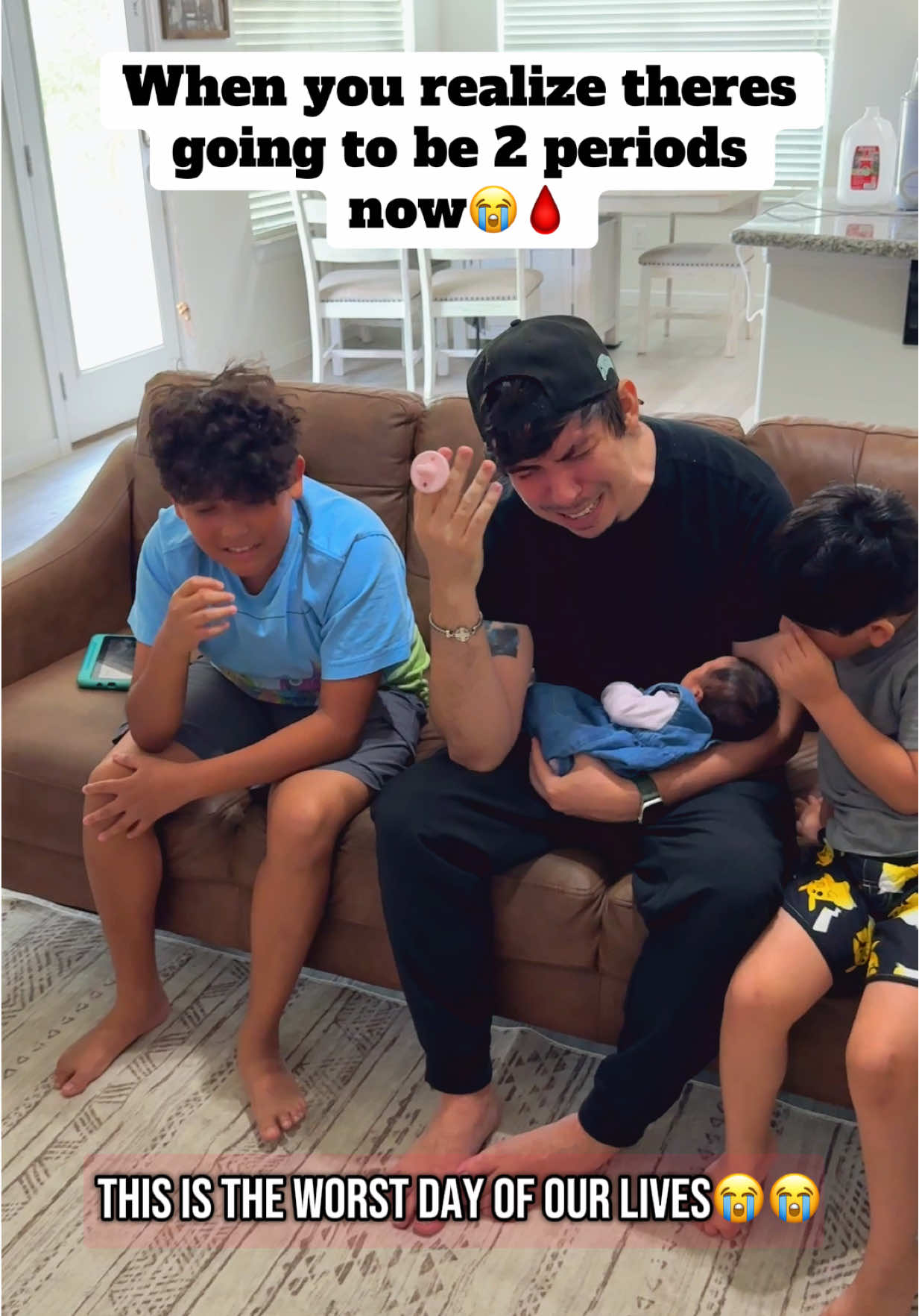 Now there’s 2 periods in our house😭😭 #foryou #fyp #funny #couplecomedy #viral 