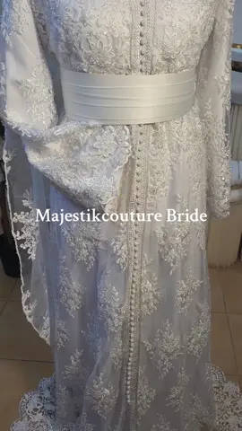 Caftan mariee dentelle  #fyp #pourtoiii #halal #mariee #marocaine🇲🇦 #france #robedemariee #bride #dentelle 