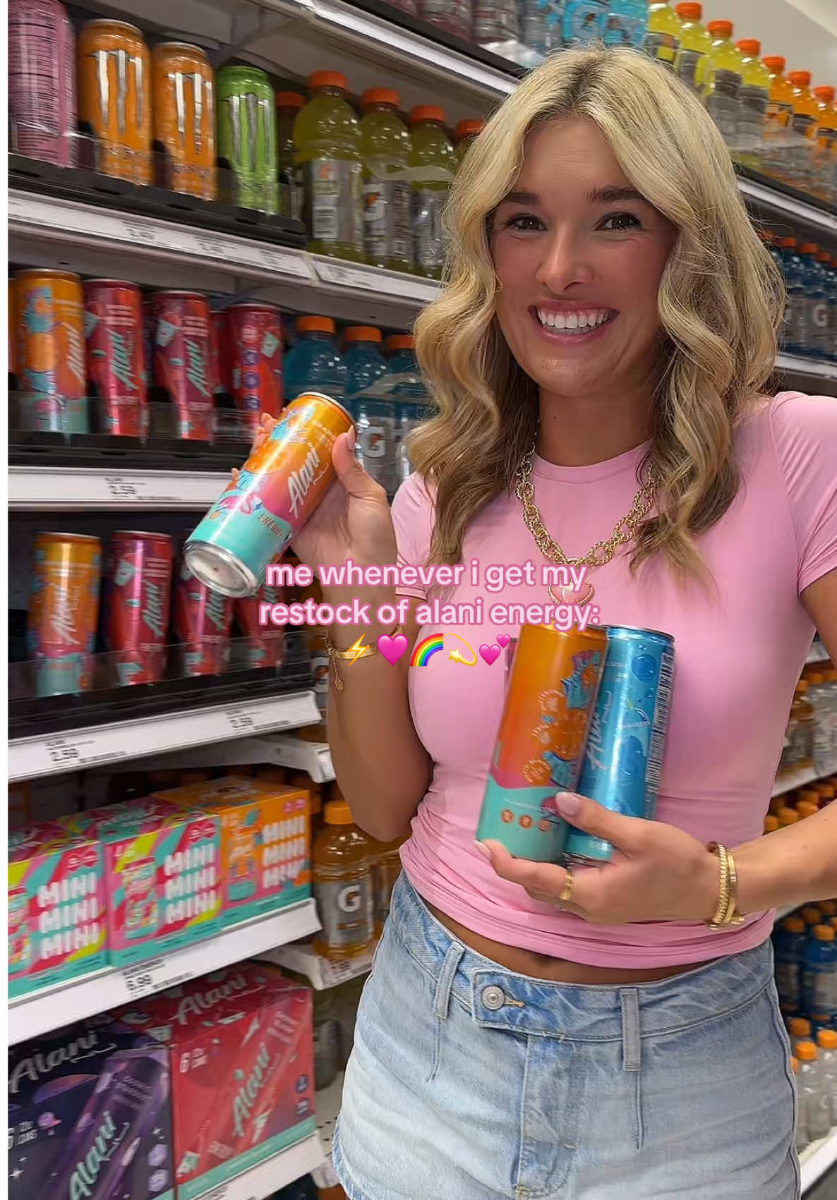 @Alani Nutrition first sip best sip🌈🩷💫💕⚡️ #alani #alaninu #alanirestock #alaninutrition #alaniengerydrink #energydrink #target #restock #relatable 